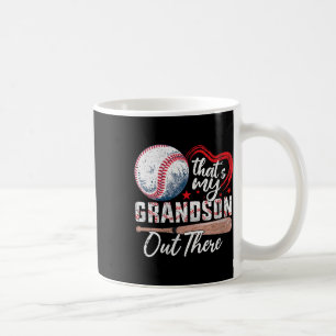 Caneca De Café Mulheres Esse é Meu Neto Lá Fora Beisebol Avó