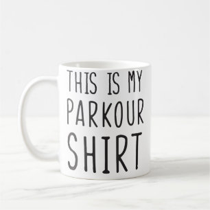 Caneca De Café Mulheres Esta É Minha Camiseta De Parkour Engraçad