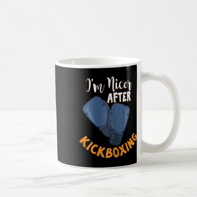 Caneca De Café Mulheres Eu Fico Mais Simpática Depois do Kickboxi (Direita)