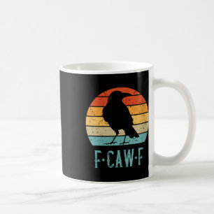 Caneca De Café Mulheres F-caw-f Black Crow Black Bird Retro Sunse