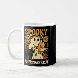 Caneca De Café Mulheres Fantasma Segurando Gato Preto Veterinária