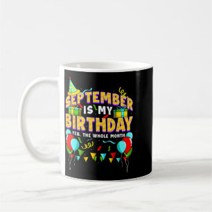 Caneca De Café Mulheres Homens Aniversário Setembro Engraçado Set