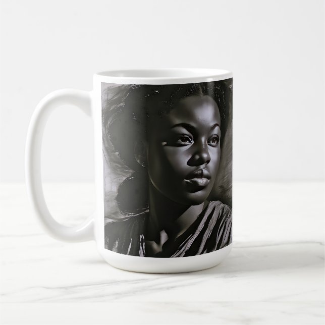 Caneca De Café Mulheres "Jasmine" Em Carvão (Esquerda)