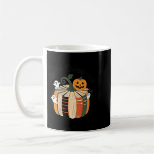 Caneca De Café Mulheres Leitura Fantasma Abóbora Outono Livro Fel