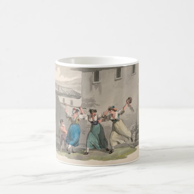 Caneca De Café Mulheres lutando em Roma, Itália (cena histórica) (Centro)