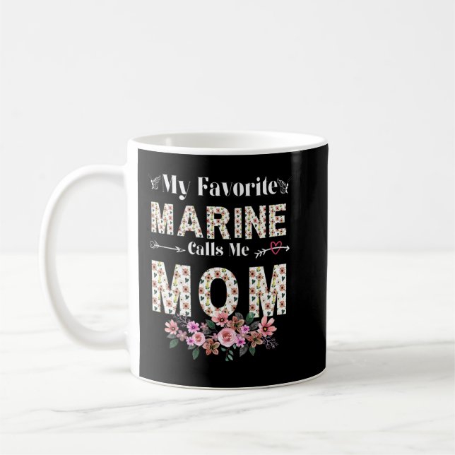 Caneca De Café Mulheres Mães Meu Marinho Favorito Me Chama Mãe Sh (Esquerda)