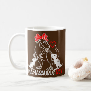 Caneca De Café Mulheres Mamassauro T Rex Dinossauro Engraçado Mam