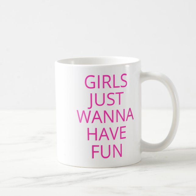 Caneca De Café Mulheres Meninas Que Nos Divertimos Com V-neck (Direita)