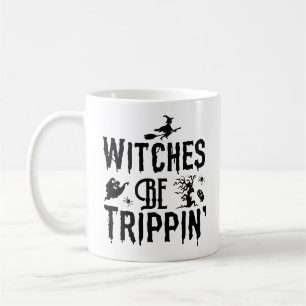 Caneca De Café Mulheres Modernas das Bruxas das Halloween Spooky