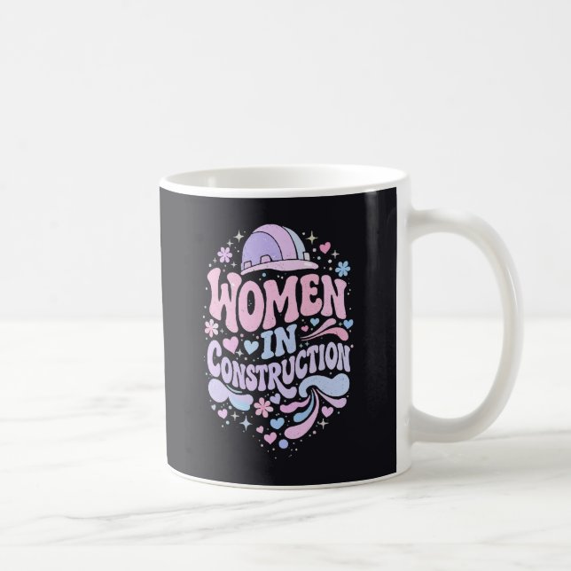 Caneca De Café Mulheres na Construção Retro Empoderamento (Direita)