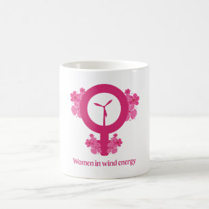 Caneca De Café Mulheres na Energia Eólica – Presente Feminista