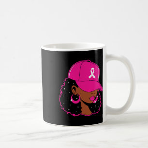 Caneca De Café Mulheres negras cor-de-rosa guerreiros da consciên