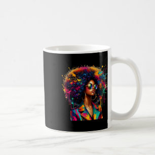 Caneca De Café Mulheres Negras Melanin Rainha Forte Dobra Afro-Af
