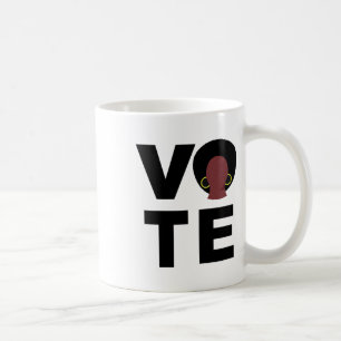 Caneca De Café Mulheres Negras Votam Eleição Política Votos Negro