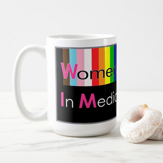 Caneca De Café Mulheres No Orgulho Da Mídia Mug (Com Donut)