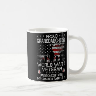 Caneca De Café Mulheres Orgulhosas neta De Um Veterano Wwii UFl
