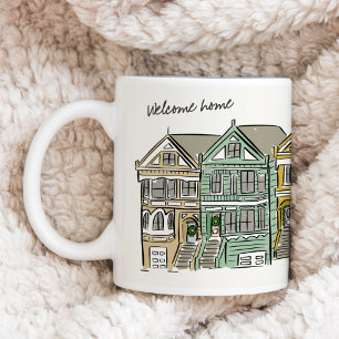 Caneca De Café Mulheres Pintadas São Francisco Bem-Vindo