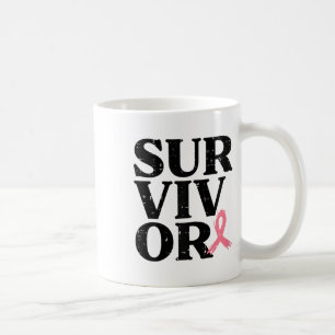 Caneca De Café Mulheres que conhecem o Cancer da frança cor-de-ro