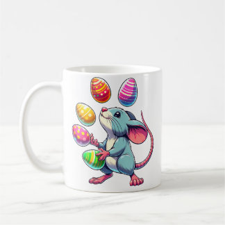 Caneca De Café Mulheres Rato Maluco Fazendo Malabarismo Páscoa