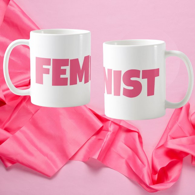 Caneca De Café Mulheres Rosa Empoderam Feminismo Feminismo Modern (women empowerment feminist mug for her is a girl power feminism mug)