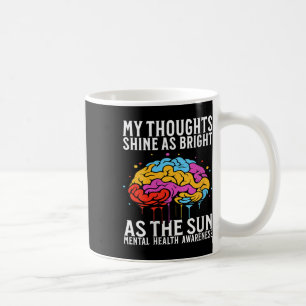 Caneca De Café Mulheres Sensibilizam Saúde Mental Oferecem Cérebr