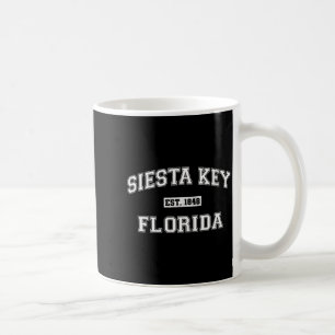Caneca De Café Mulheres Siesta Key Florida Estilo Varsity Retro