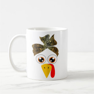 Caneca De Café Mulheres Turquia Enfrentam Banda-Cabeça-Leopardo I