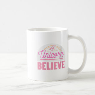 Caneca De Café Mulheres Unicórnio Acreditam em fantasia mágica si