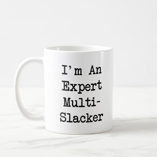 Caneca De Café Multi-Slacker Mug Especialista - Branco (Esquerda)