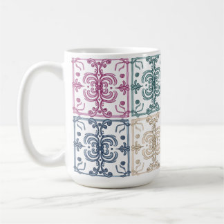 Caneca De Café Multicolor Tiles