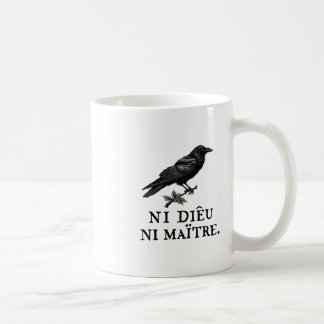Caneca De Café Multidão Nem Deus Nem Mestre Declaração Nenhum Deu