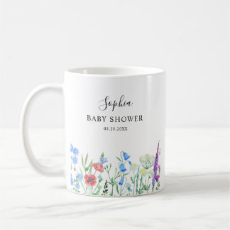 Caneca De Café Multihued Wildflower Baby Shower Celebration