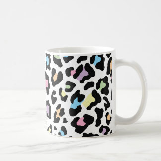 Caneca De Café Múltiplas Cores de Impressão do Leopardo