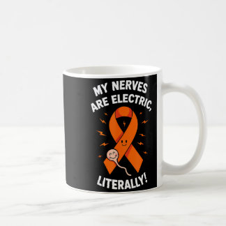 Caneca De Café Multiple Sclerosis Awareness 2025 -orange Ribbon_ 