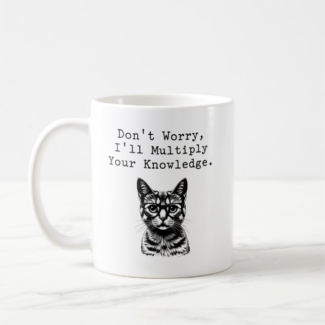 Caneca De Café Multiplique Seu Conhecimento Dito de Professor de  (Esquerda)