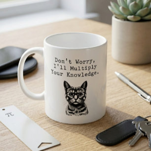 Caneca De Café Multiplique Seu Conhecimento Dito de Professor de