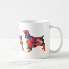 Caneca De Café Múltiplos Cachorros Geométricos de Springer Spanie