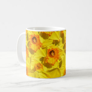 Caneca De Café Múltiplos Daffodils Dourados Flores-medula