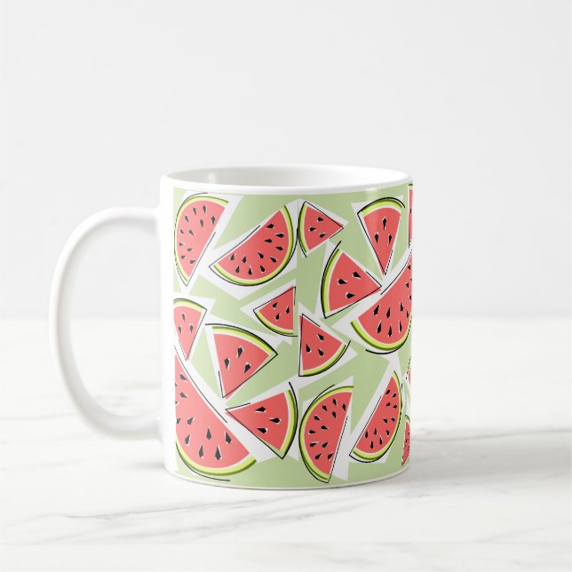 Caneca De Café Múltiplos Verdes de Melancia (Esquerda)
