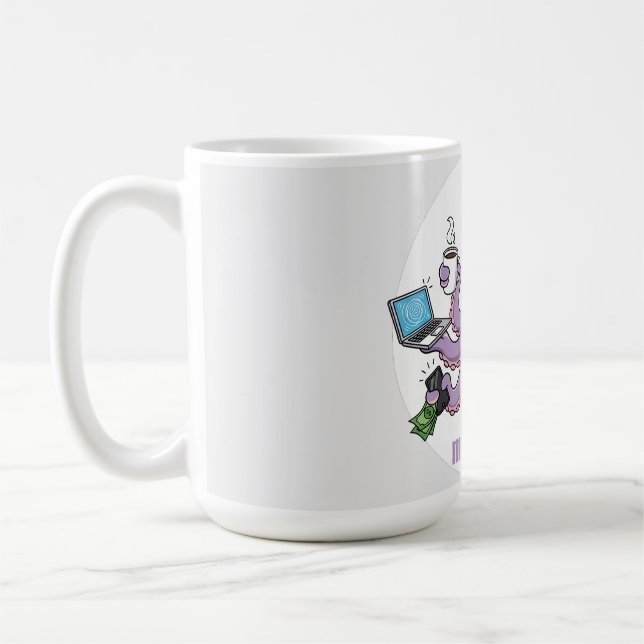 Caneca De Café Multitasker – Funny Chaotic Octopus Dark Humor  (Esquerda)