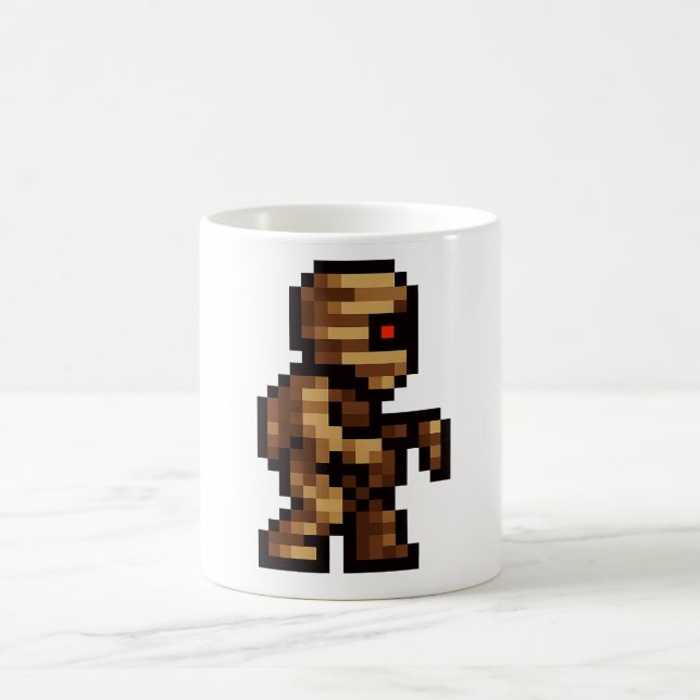 Caneca De Café Múmia de 8 bits (Centro)