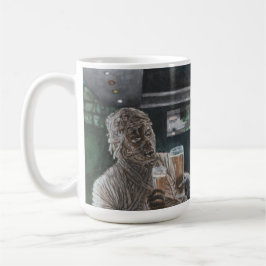 Caneca De Café Múmia e Bebendo de Werewolf