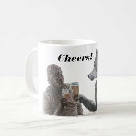 Caneca De Café Múmia e Bebendo de Werewolf animam Mug