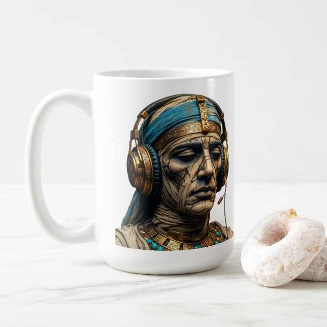 Caneca De Café Mummy Awakens – Ancient Egyptian Coffee Mug (Com Donut)