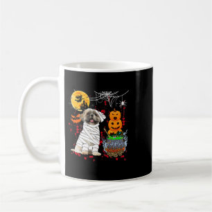Caneca De Café Mummy Shih Tzu Cachorro de Halloween Cachorro Assu