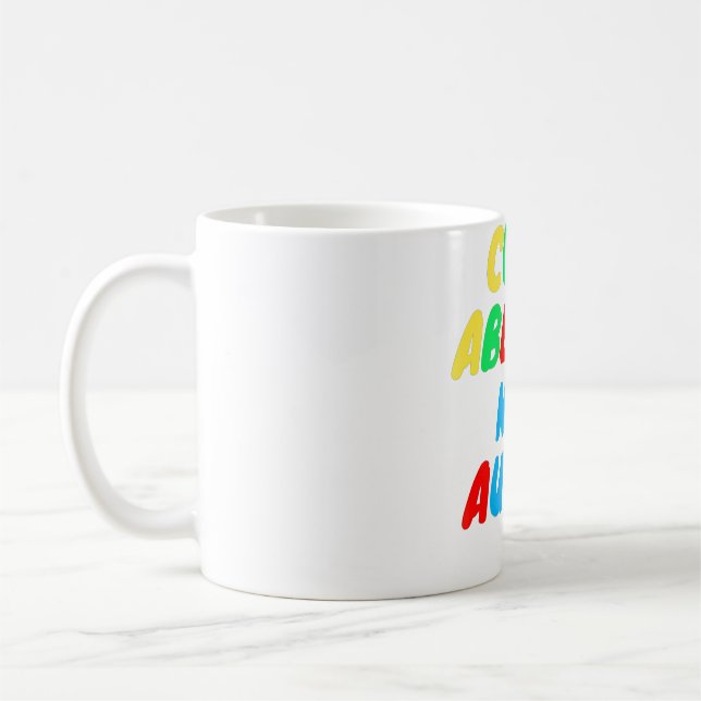 Caneca De Café mundo Autismo Consciência Mês Curto Ableismo Não A (Esquerda)