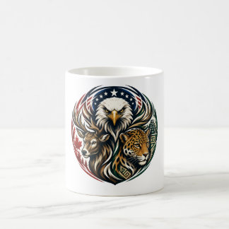 Caneca De Café Mundo da Vida Selvagem Unidade Futebol Animal Arte