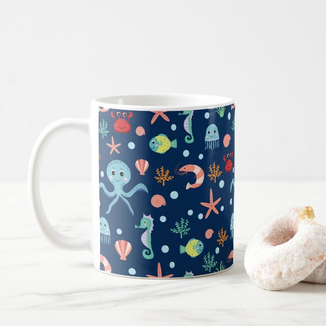 Caneca De Café Mundo do Mar (Com Donut)