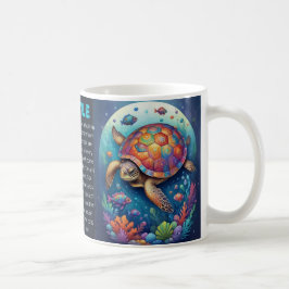 Caneca De Café MUNDO DO MAR - tartaruga