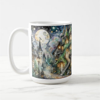 Caneca De Café Mundo Fantástico Caprichoso Cottagecore